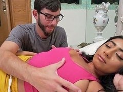 Voluptuous Appetizing Violet Myers Spreads Legs To Get Unshaved Pussy Drilled